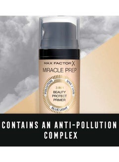 Max Factor Miracle Prep Beauty Protect Primer SPF30 PA+++, 30 ml Beige  - Image 5