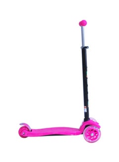 AMLA 3 Wheeler LED Light Adjustable Push Pleasant Design Steel Kick Scooter, 3+ Years 85x85cm  - Image 2