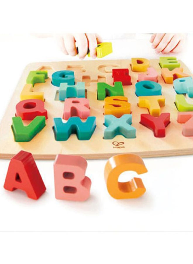 هيب لعبة بازل خشبية بأوتاد بطابع أحرف ABC من 27 قطعة طراز E1551 - Image 3