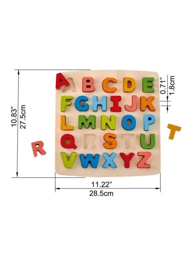 هيب لعبة بازل خشبية بأوتاد بطابع أحرف ABC من 27 قطعة طراز E1551 - Image 4
