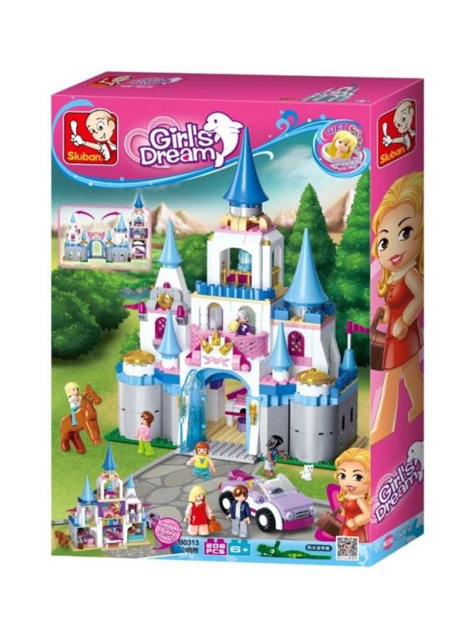 M38-B0610 206-Piece Princess Castle Building Set M38-B0610 206 6+ Years