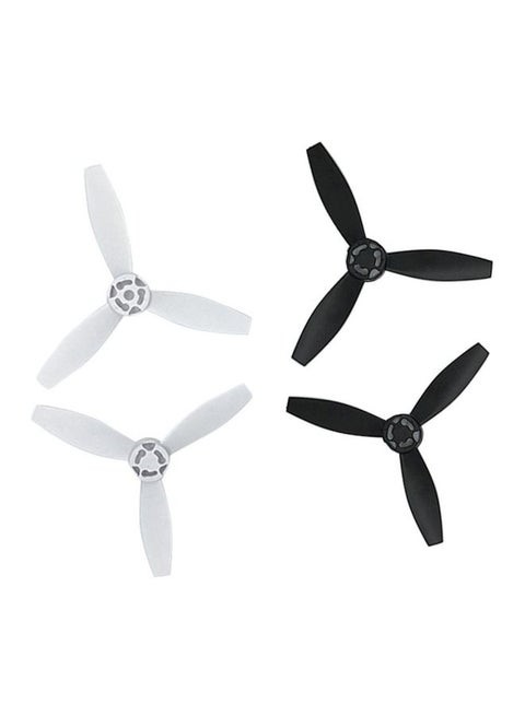 Upgrade Rotor Propellers Props for Parrot Bebop 2 Drone Plastic Composites Black/White