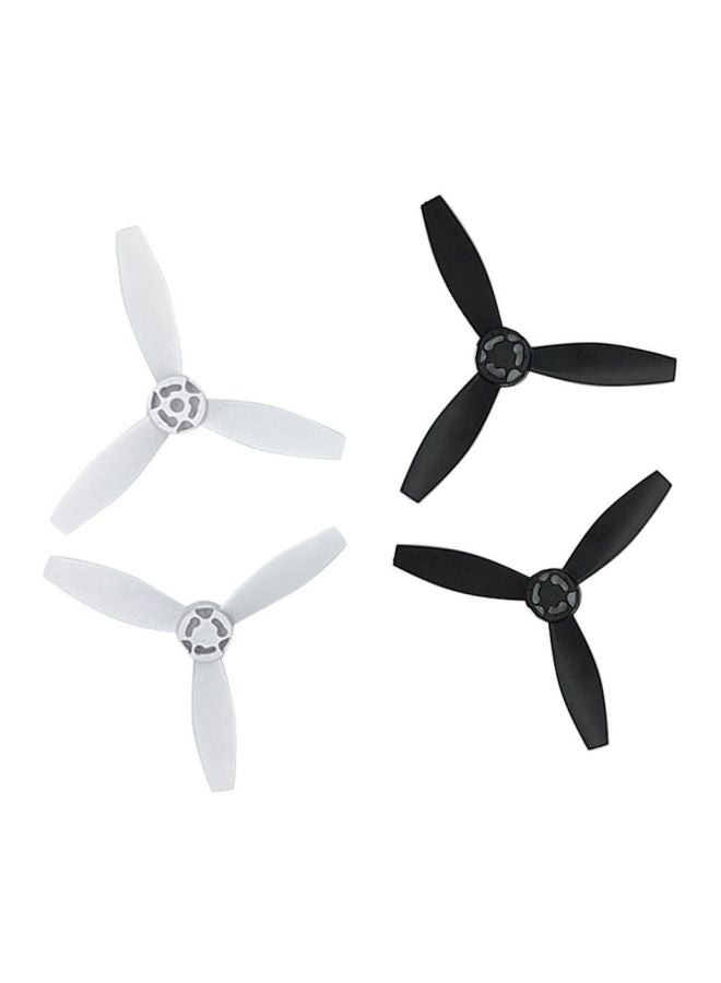 Voberry - Upgrade Rotor Propellers Props for Parrot Bebop 2 Drone Plastic Composites Black/White - Image 1