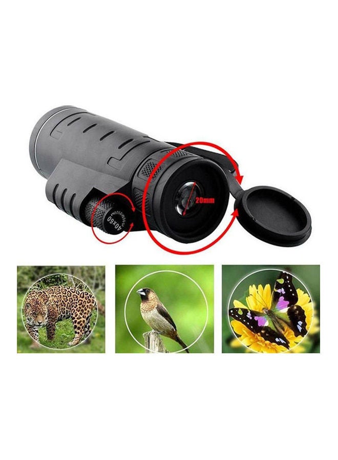 40X60 HD Monocular Shimmer lll Outdoor Hiking Portable Telescope Black - Image 2