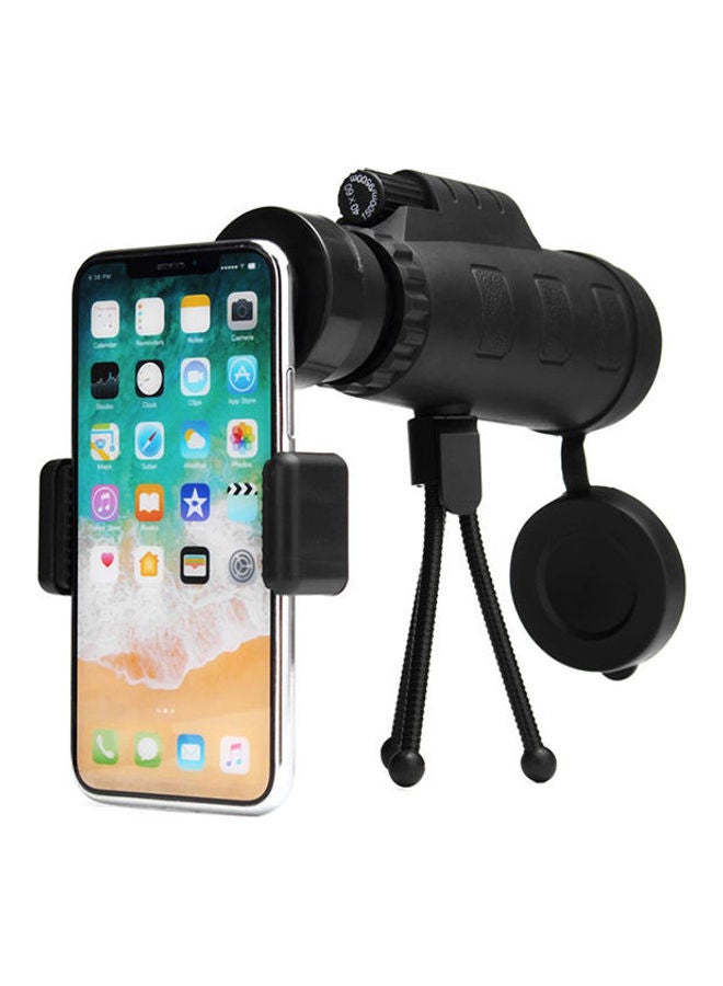 HD 40x60 Telescope Dual Focus Zoom Monocular Binoculars Night Vision BAK4 prism Black - Image 1
