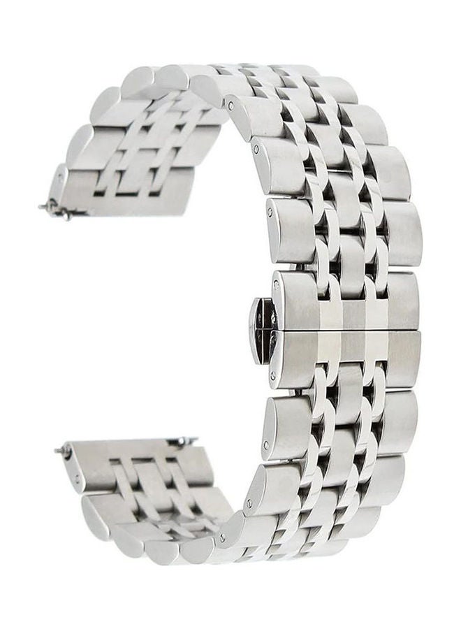 Generic New Metal Stainless Steel Strap Band for Huawei Smart Watch GT2 and GT / GT2 Pro / GT 2e / Honor Magic 2 22mm Silver  - Image 1