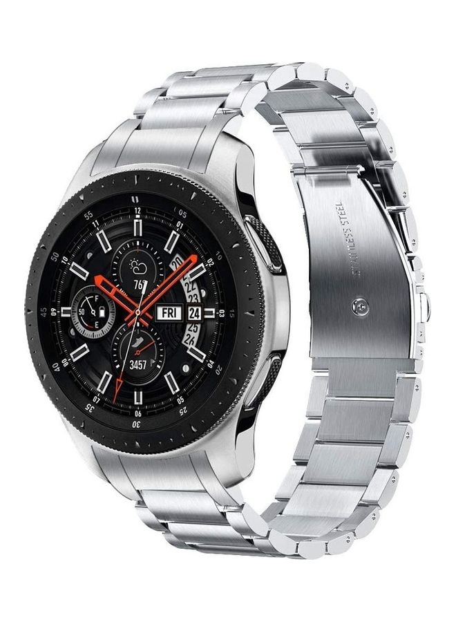 Metal Stainless Steel Strap Band for Samsung Galaxy Watch 46mm / Huawei GT2  / Gear S3 /  Honor Magic 2 / Fossil 22mm Silver  - Image 3