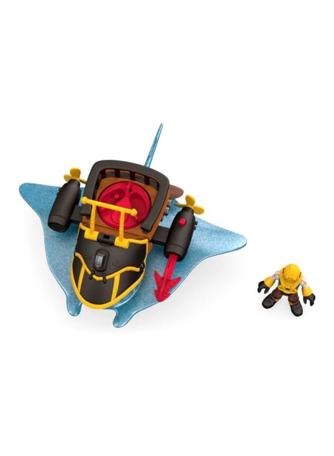 Captain Nemo And Stingray Playset DTH43 10.16x21.59x19.05cm