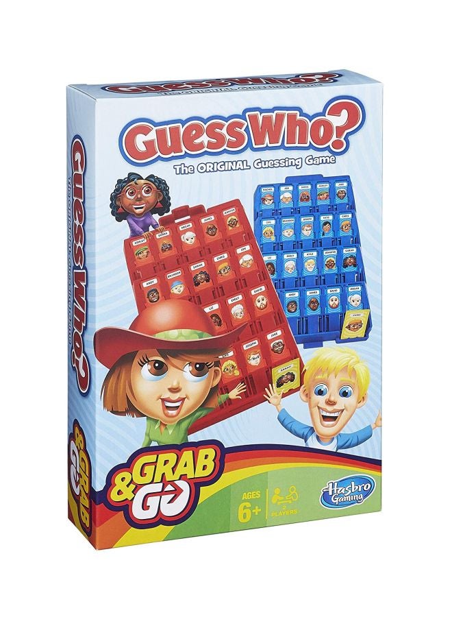 HASBRO - GAMING - Grab And Go Guess Who? Game, Original Guessing Game For Kids Ages 6 And Up, Portable 2 Player Game, Travel Game For Kids - Image 1