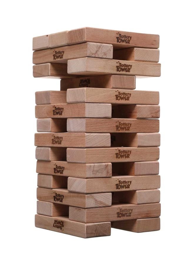 NILCO 54-Piece Giant Tottrey Tower Wooden Blocks Building Set Multicolor - Image 1
