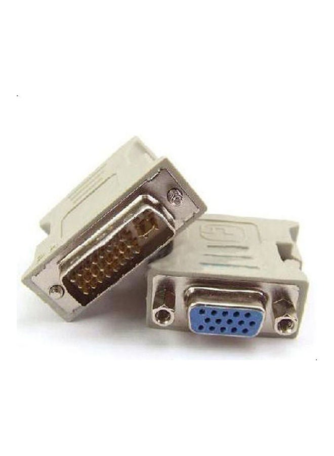 Pin Male To VGA 15 Pin Female Converter Adapter Grey/Blue