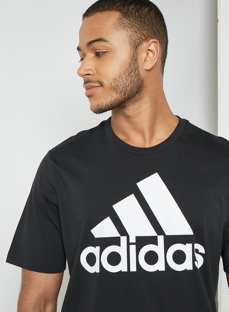Adidas Essentials T-Shirt Black/White - Image 4