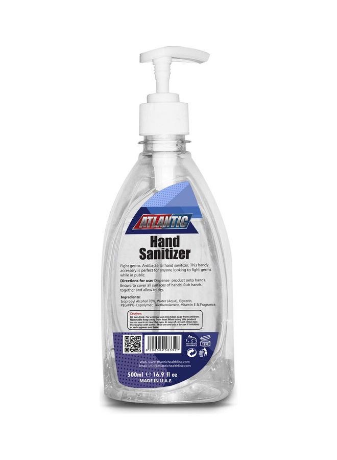 Atlantic Instant Anti-Bacterial Hand Sanitizer Transparent 500ml  - Image 2