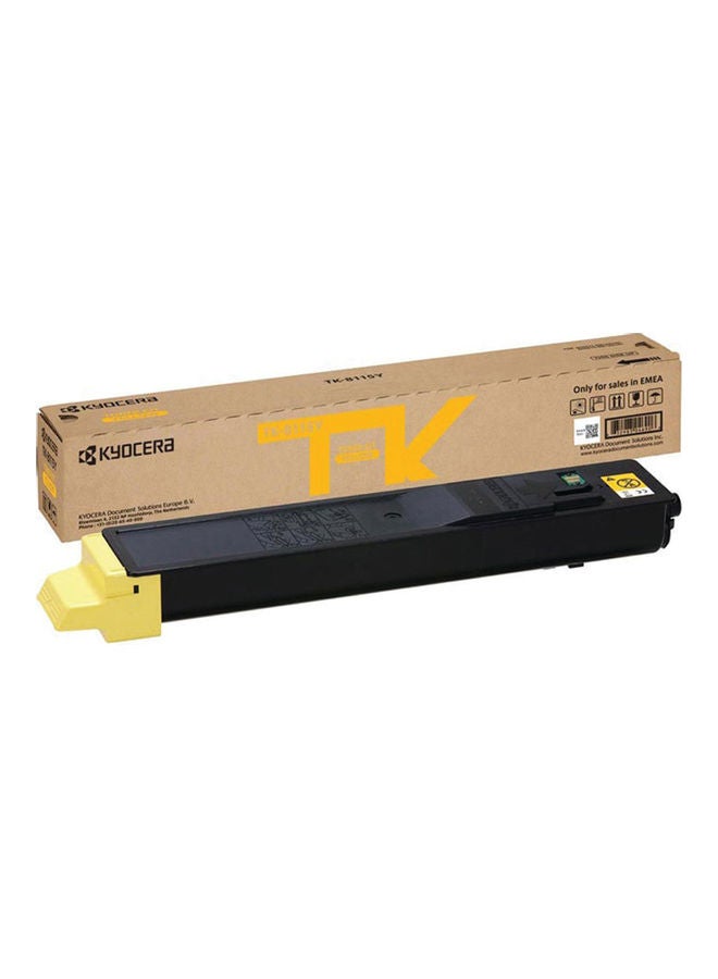 KYOCERA Original Toner TK8115 Yellow Toner Cartridge for Ecosys M8124, ECOSYS M8132 Yellow/Black - Image 1