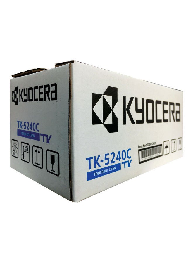 KYOCERA - Original Toner TK-5240-C Toner Cartridge Cyan For ECOSYS M5526cdw ECOSYS P5026cdw Blue - Image 1