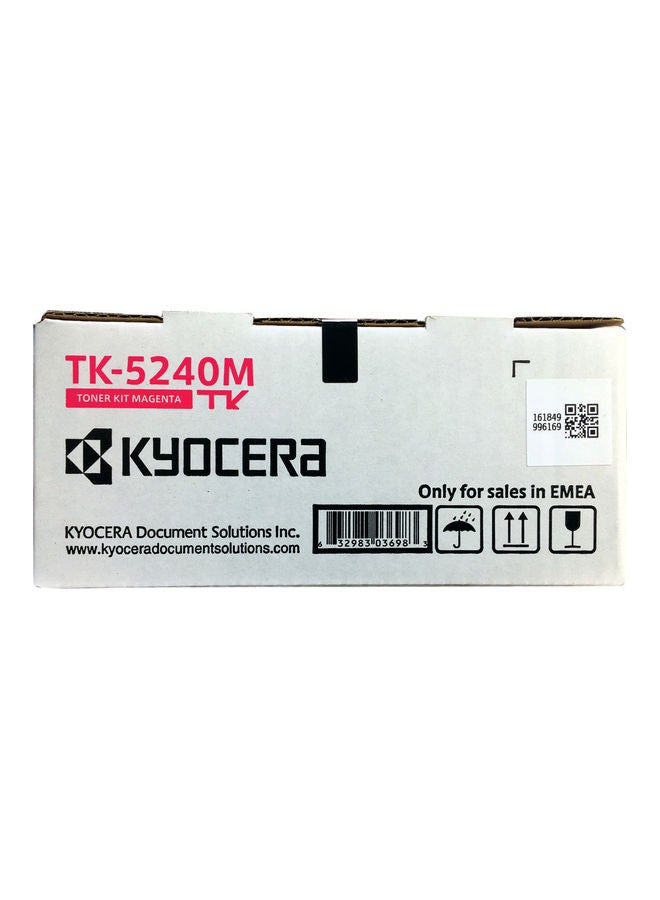 KYOCERA - Original Toner TK-5240-M Toner Cartridge Magenta For Use ECOSYS ECOSYS M5526cdw ECOSYS P5026cdw Pink - Image 1