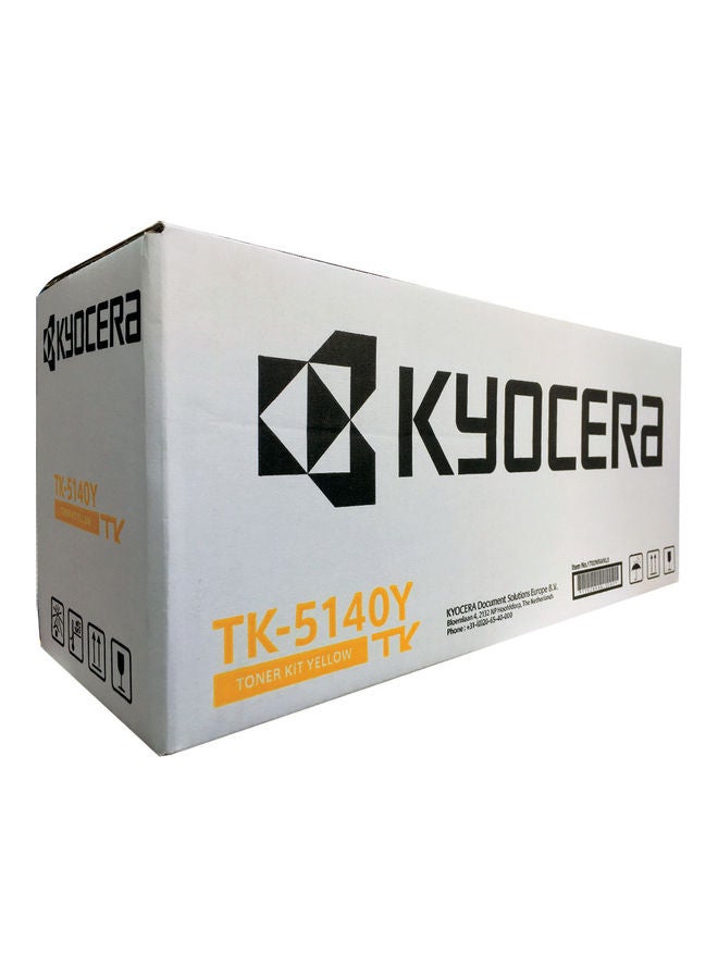 KYOCERA - Original Toner TK-5140 Yellow Toner For Use ECOSYS M6030cdn M6530cdn ECOSYS P6130cdn Yellow - Image 1