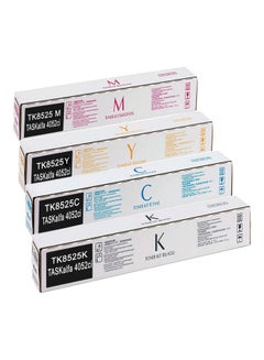 تونر متوافق مع 4 عبوات الألوان الاقتصادية TK-8525 للاستخدام TASKalfa 4052ci (BK/C/Y/M) متعدد الألوان