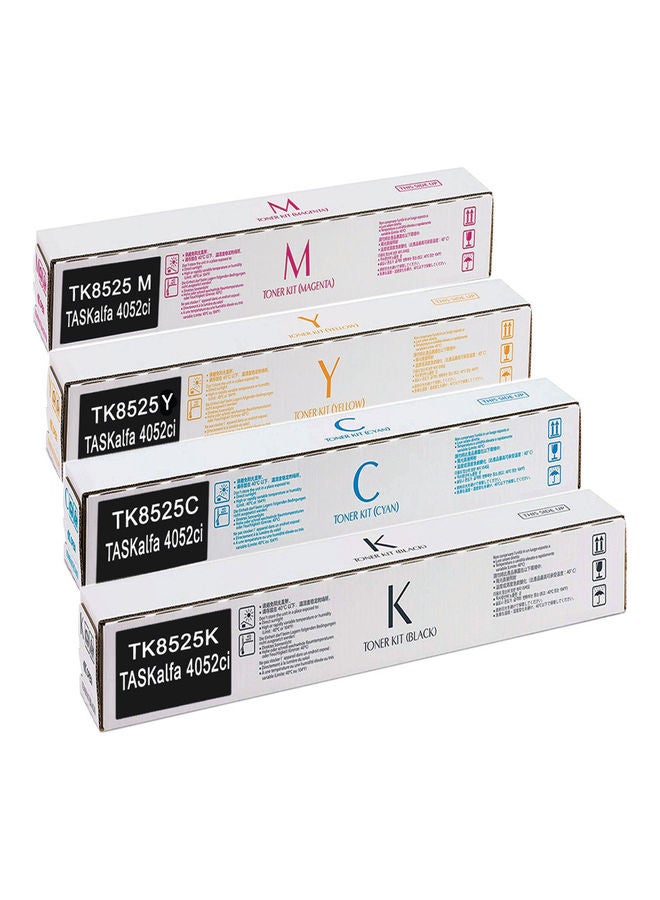 أوفيس ميكر تونر متوافق مع 4 عبوات الألوان الاقتصادية TK-8525 للاستخدام TASKalfa 4052ci (BK/C/Y/M) متعدد الألوان  - Image 1