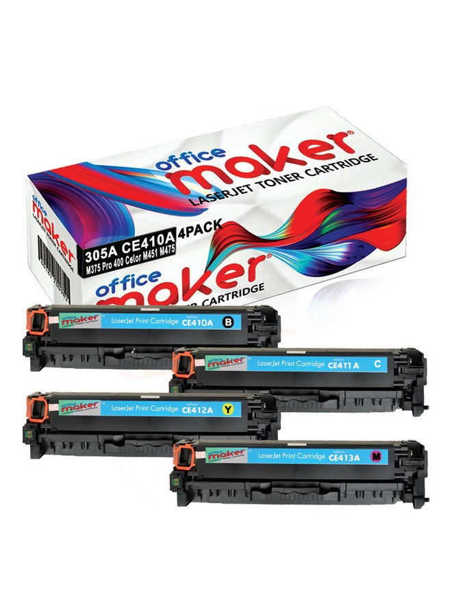 Office Maker Compatible Toner Set Multicolour - Image 1
