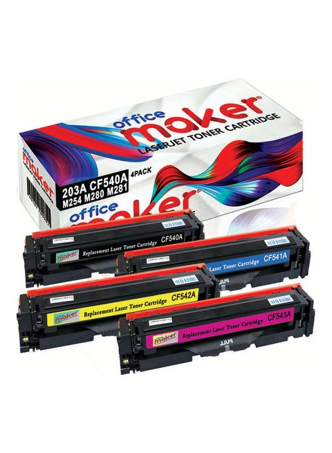 4 Piece Compatible Toner Set Multicolour
