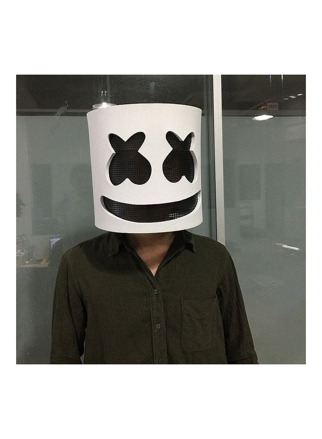 null - Marshmello Mask DJ Head Cover Cosplay Helmet - Image 1
