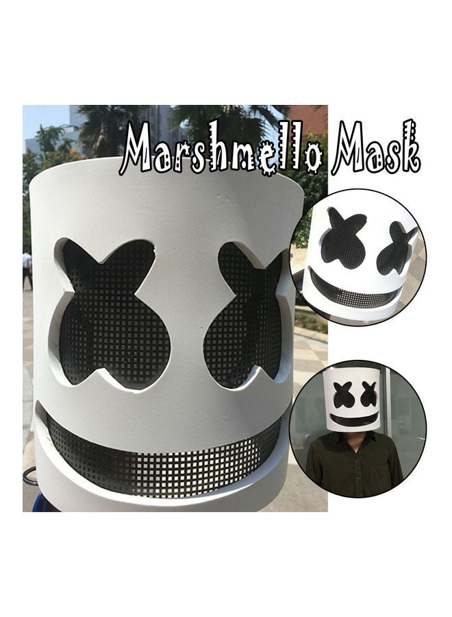 null - Marshmello Mask DJ Head Cover Cosplay Helmet - Image 1