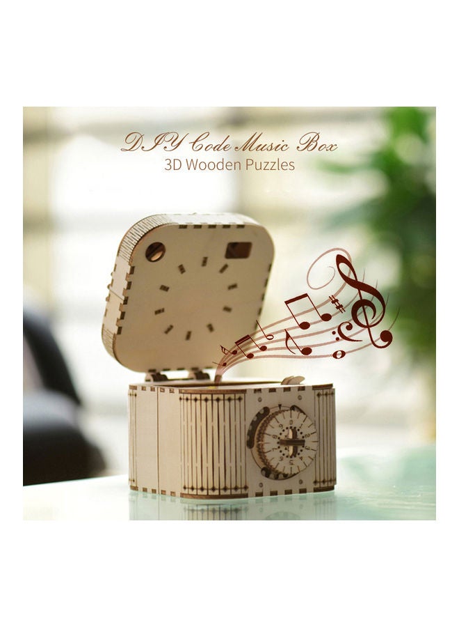 3D Puzzle Model Wooden Music Box DIY Assembled Toys  - Image 3