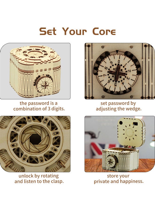 3D Puzzle Model Wooden Music Box DIY Assembled Toys  - Image 4