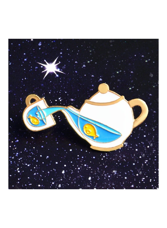 Cartoon Tea Pot Cup Enamel Badge Clothes Decor Coat Jeans Collar Brooch Pin - Image 3