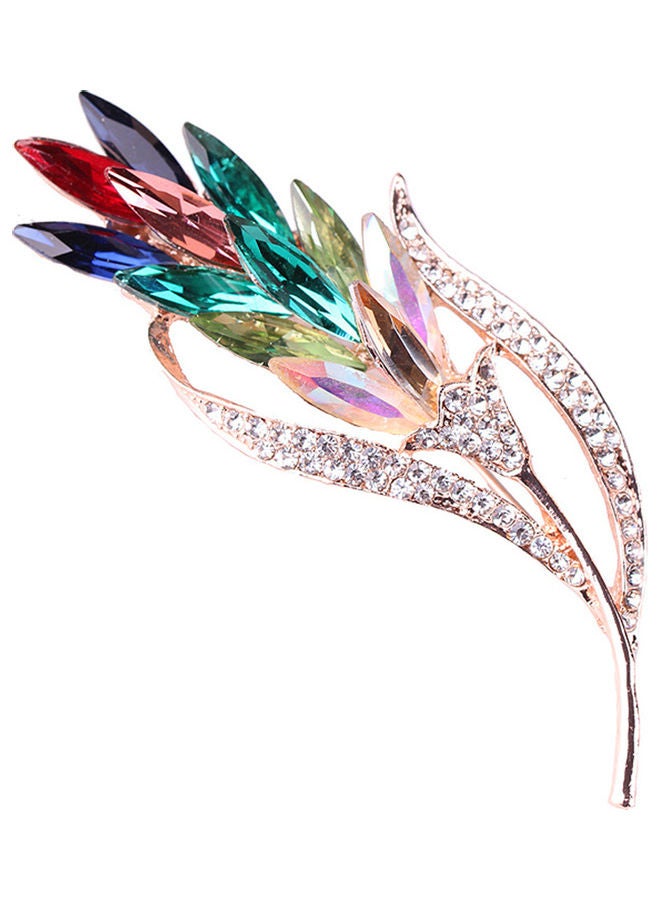 دبوس بروش عصري للنساء على شكل زهرة قمحٍ من قطعة واحدة - Image 1