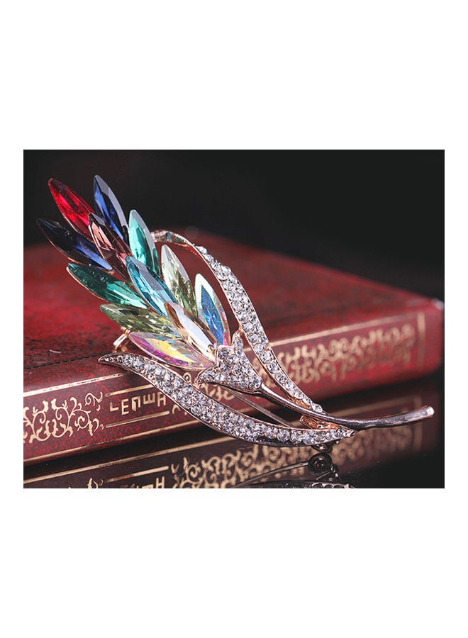 دبوس بروش عصري للنساء على شكل زهرة قمحٍ من قطعة واحدة - Image 3