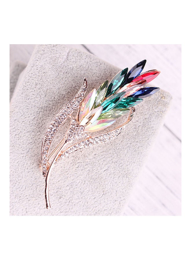 دبوس بروش عصري للنساء على شكل زهرة قمحٍ من قطعة واحدة - Image 5