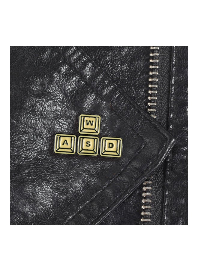 Funny WASD Gaming Keyboard Enamel Brooch Pin Unisex Denim Jacket Lapel Badge - Image 2