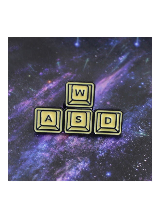Funny WASD Gaming Keyboard Enamel Brooch Pin Unisex Denim Jacket Lapel Badge - Image 3