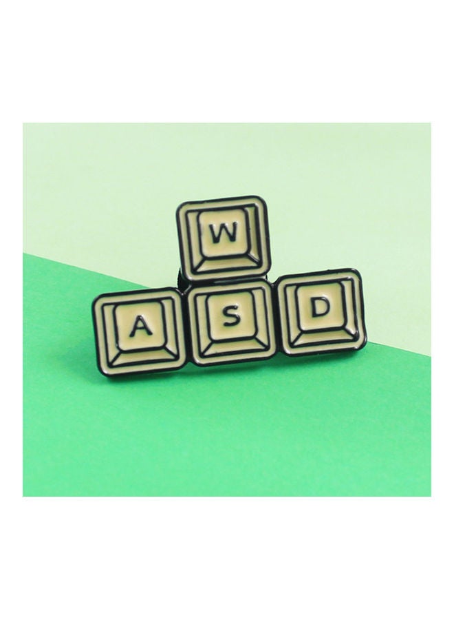 Funny WASD Gaming Keyboard Enamel Brooch Pin Unisex Denim Jacket Lapel Badge - Image 5