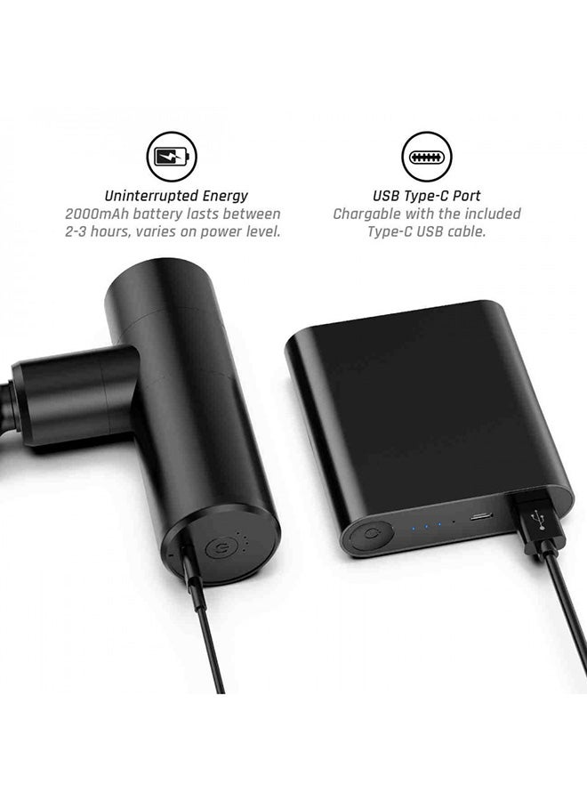 Toshionics Mini Portable Rechargeable Gun Massager - Image 3