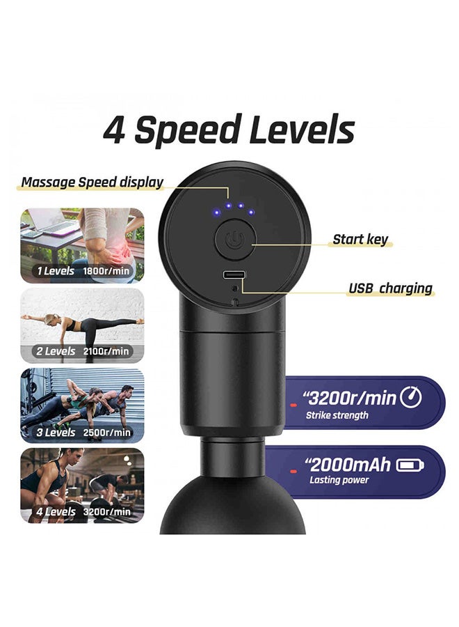 Toshionics Mini Portable Rechargeable Gun Massager - Image 4