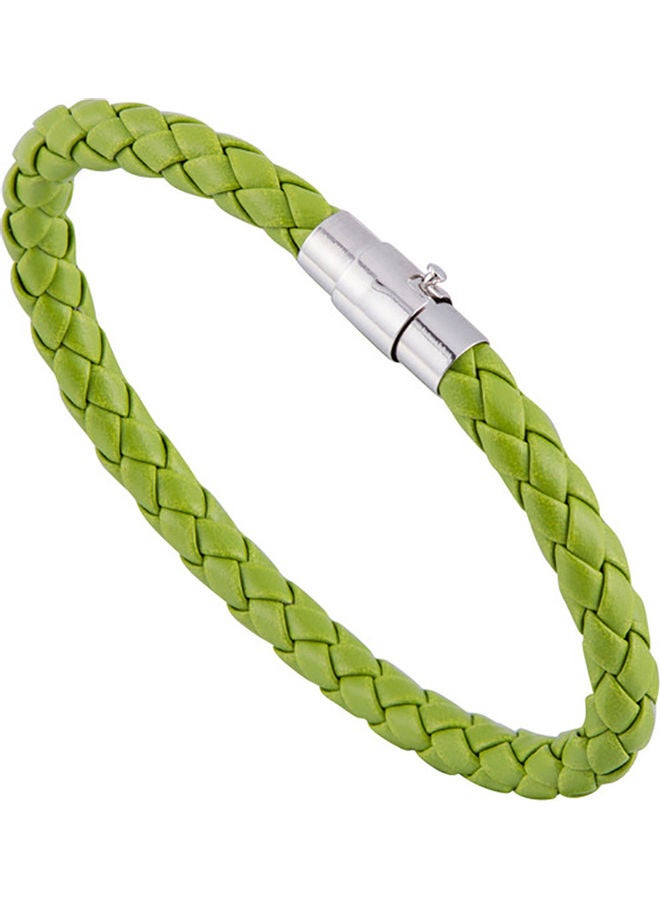 Leather Rope Braided Buckle Bracelet