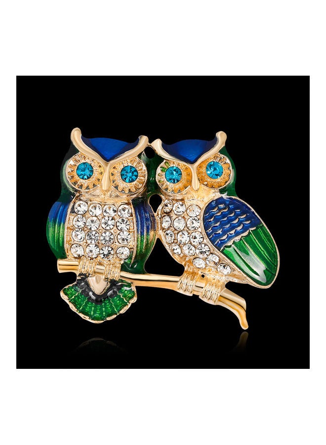 Generic - Fashion Owl Rhinestone Alloy Women's Brooch Pin Dress Sweater Coat Ornament - Image 1