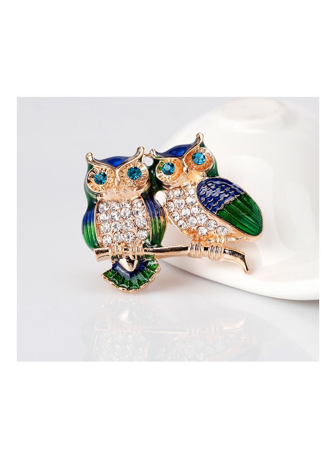 Generic - Fashion Owl Rhinestone Alloy Women's Brooch Pin Dress Sweater Coat Ornament - Image 1