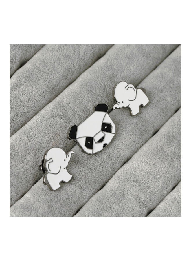 Panda Elephant Women Men Brooch - Image 3