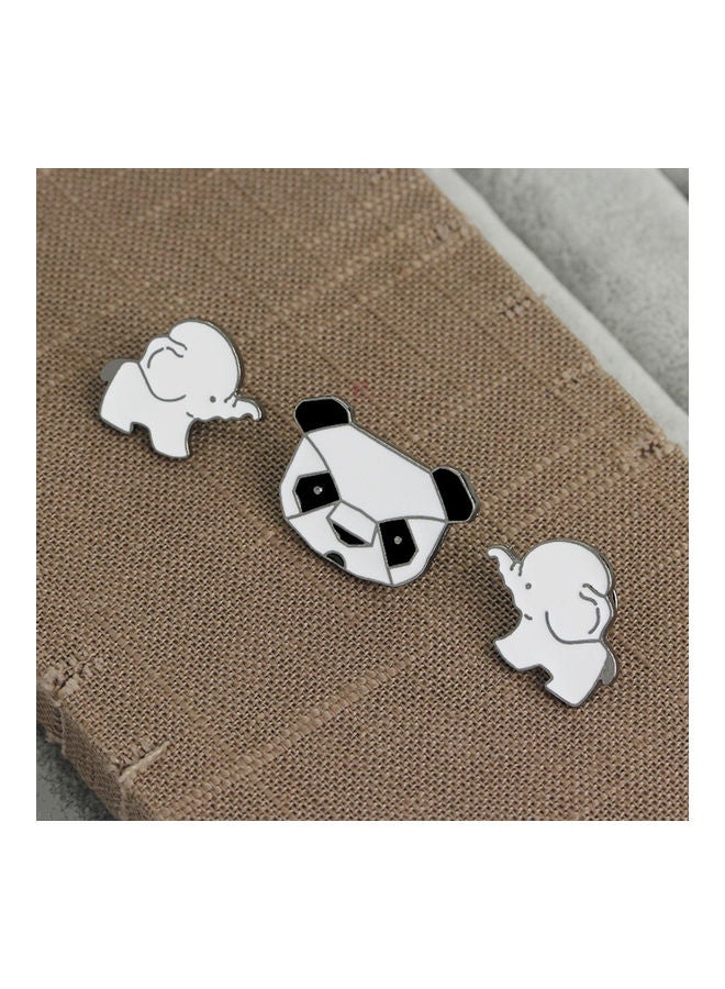 Panda Elephant Women Men Brooch - Image 4
