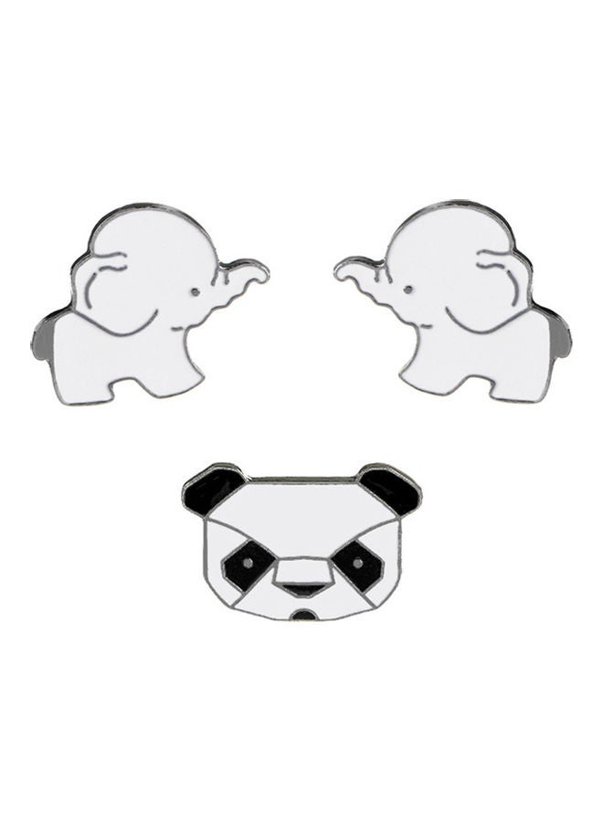 Panda Elephant Women Men Brooch - Image 5