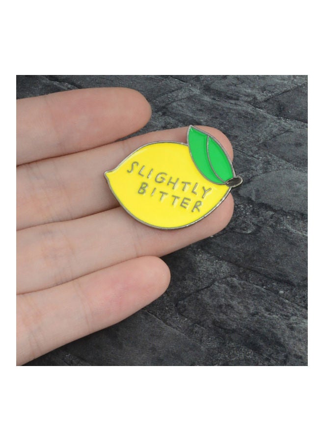 Cute Slightly Bitter Lemon Enamel Brooch Pin Backpack Hat Bag Accessory Badge - Image 5
