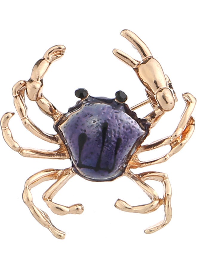 Cute Women Crab Shape Enamel Brooch Pin Shirt Sweater Neck Clip Backpack Badge