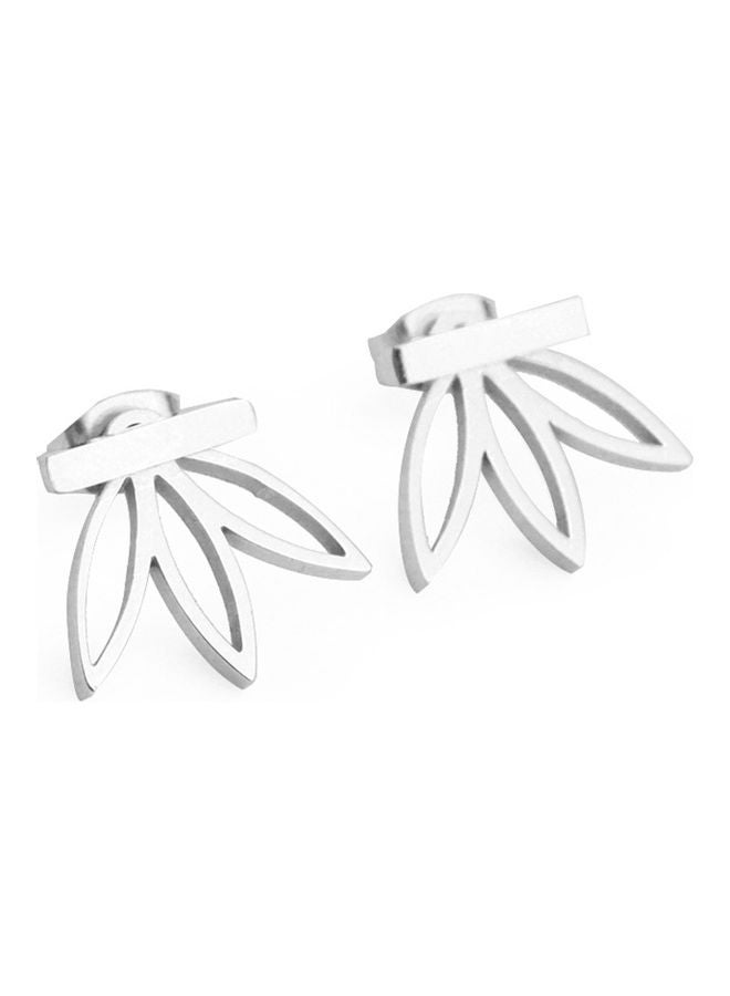 Hollow Lotus Ear Studs Piercing Street Party Earrings  - Image 1