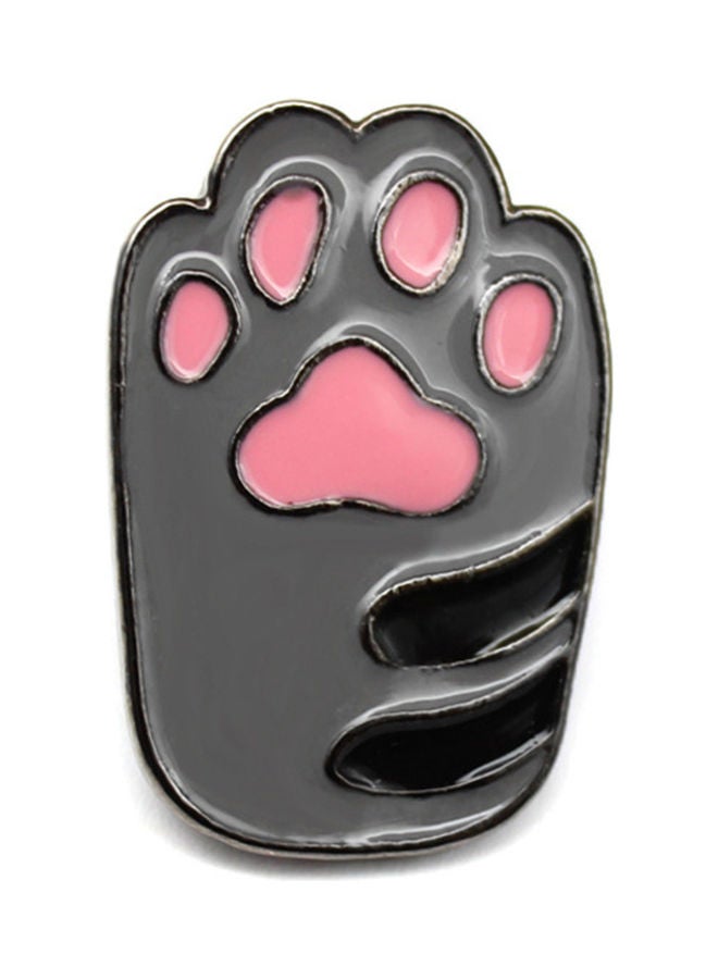 Cute Enamel Cartoon Dog Cat Paw Brooch Pin Unisex Alloy Jewelry Gift Badge Decor
