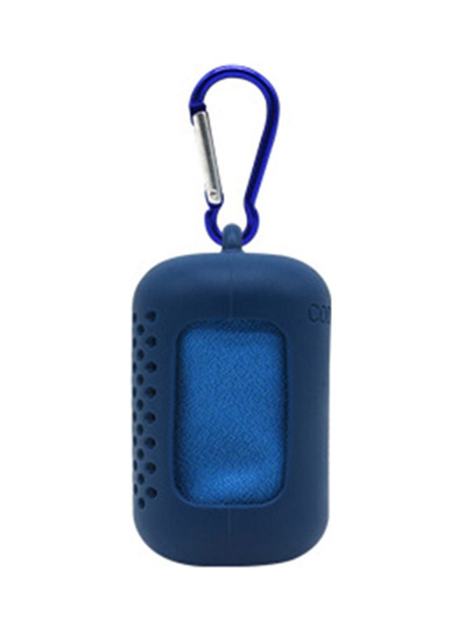 Portable Shower Bath Towel Blue 