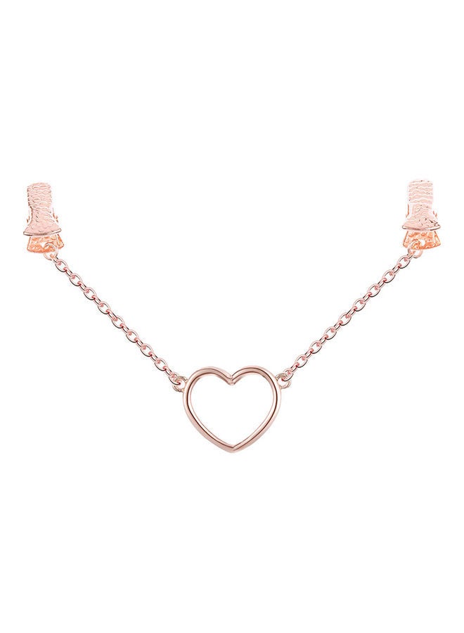 Love Heart Chain Collar Shawl Cardigan Clip